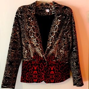 NWOT Venus Animal Print Blazer!